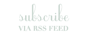 Subscribe via RSS